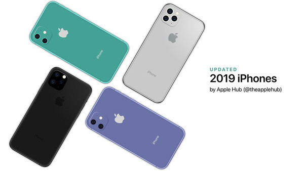 iPhone 2019系列渲染图（图源@theapplehub）