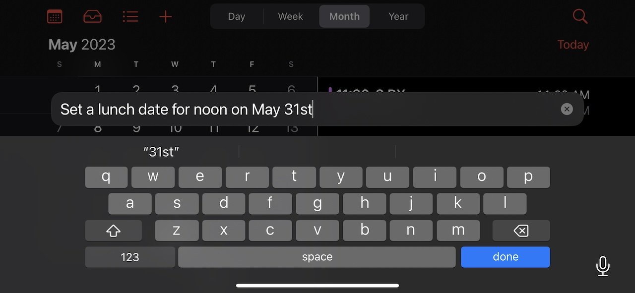 苹果iOS 16.4.1新BUG，无法通过Siri设置31号日历行程