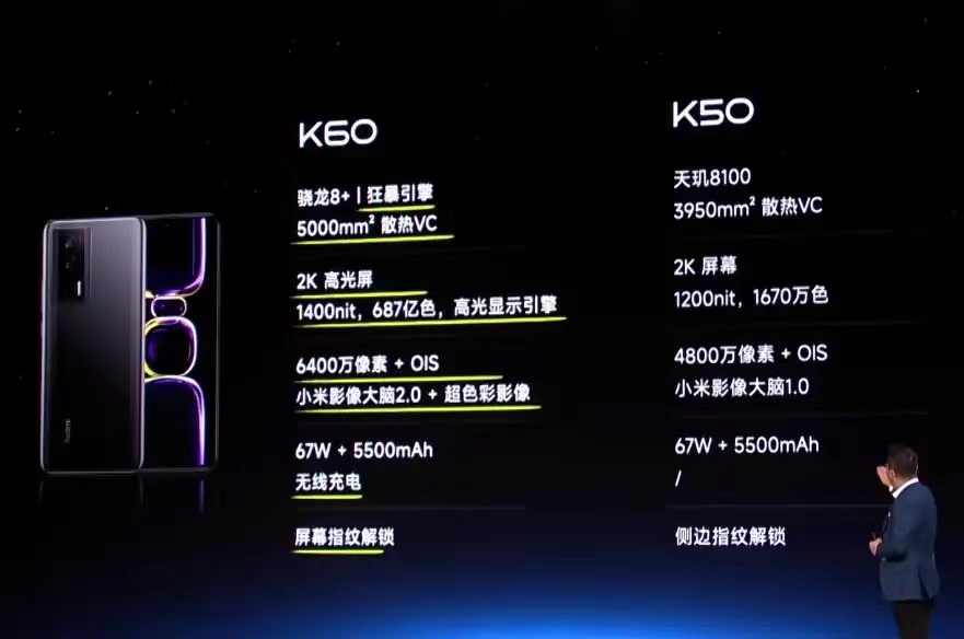 红米K60正式发布售价：新配置吊打上一代K50系列
