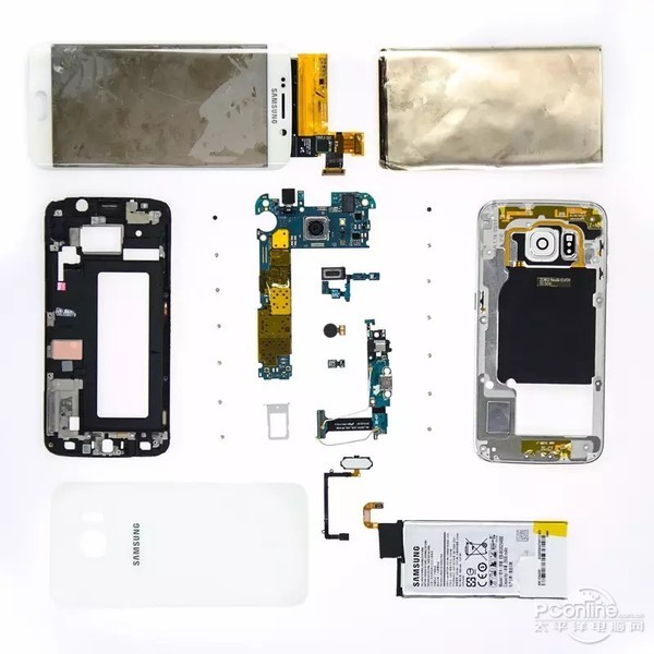 Galaxy S6 Edge的双曲线屏幕拆解