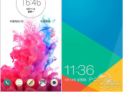 LG G3/OPPO Find7系统对比