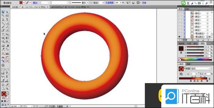 AI怎么设计制作一个圣诞装饰品圆环【详解】