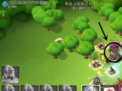 5、把下图中的那个塔打没了就可以了