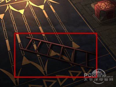 地毯上收集到梯子