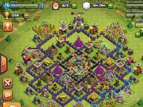 部落冲突8本最强布阵_ 炸弹分流