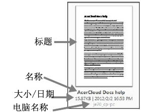 宏?#158;笔记本如何编辑AcerCloud Docs中的