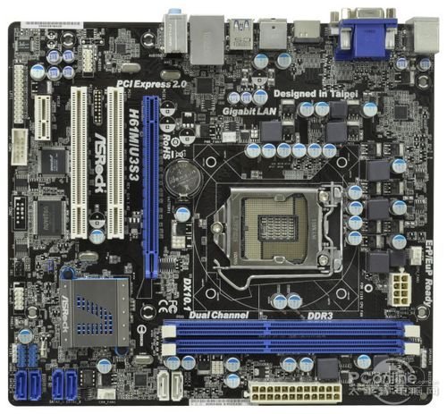 华擎H61M/U3S3支持什么CPU