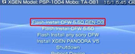 PSP2000用5.50GEN-D3如何升级