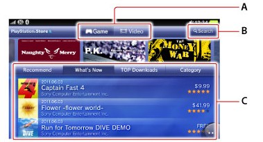 PSVita的PlayStation®Store是 PSVita的PlayStation®Store是